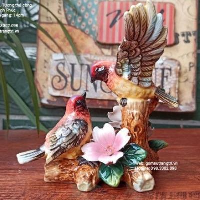 tượng chim bằng sứ, tượng sứ, tượng trung quốc,trang trí nhà cửa